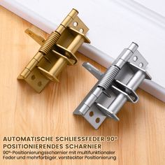 Automatically Closing Door Lock With 8 Screws each